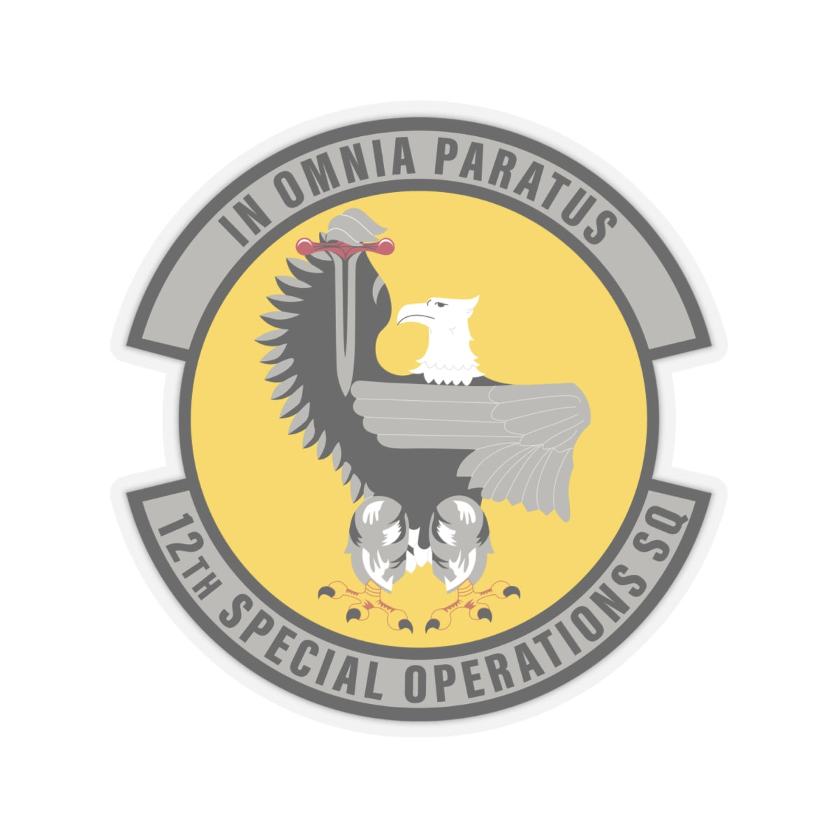 Kiss-Cut Stickers - USAF - 12th Special Operations Squadron wo txt