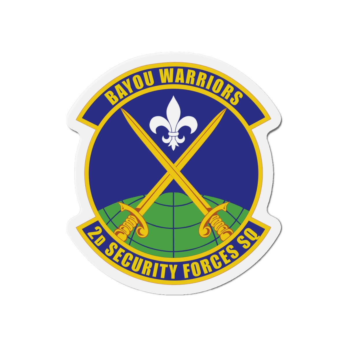 Die-Cut Magnet - USAF - 2nd Security Forces Squadron wo txt