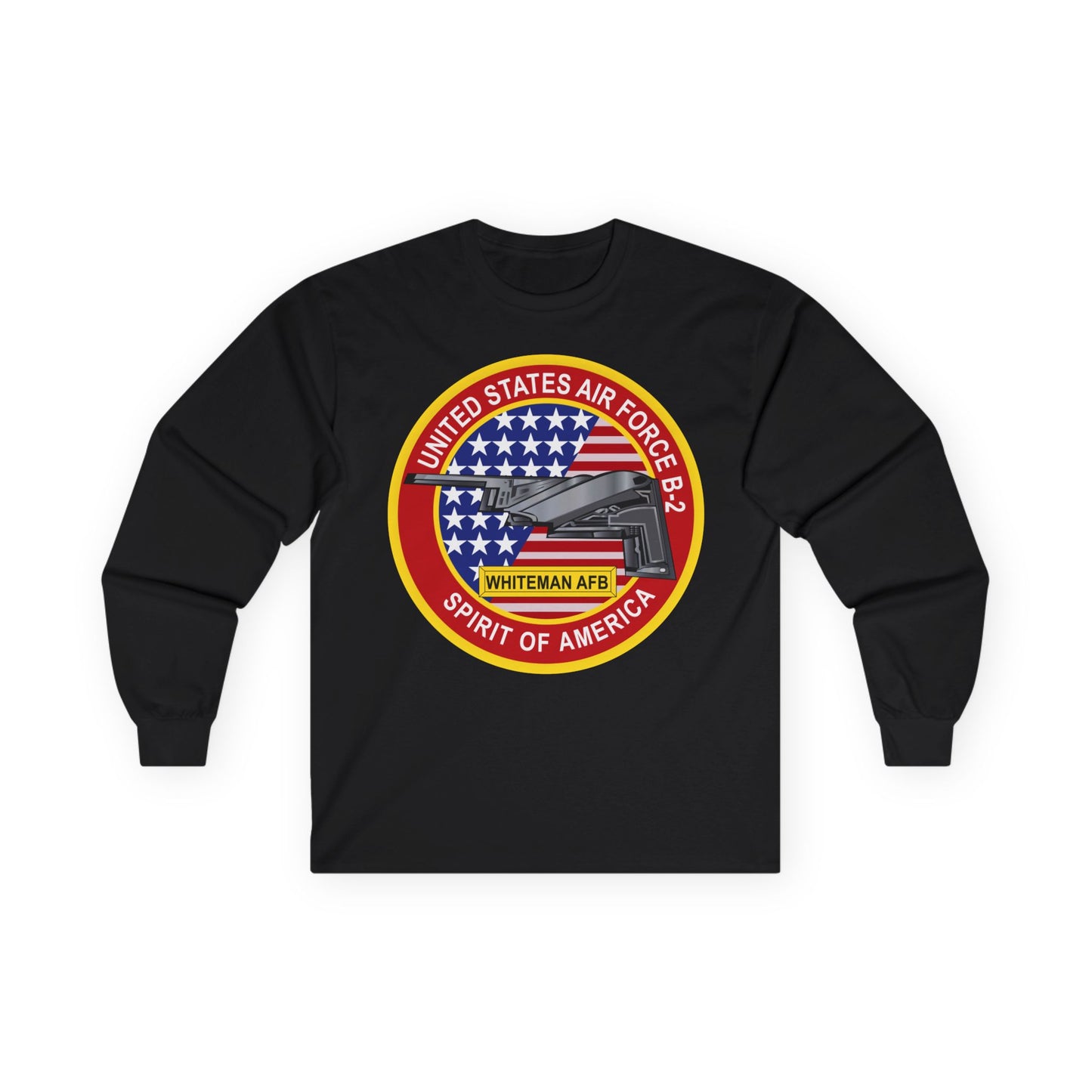 Unisex Ultra Cotton Long Sleeve Tee - USAF - B2 - Spirit - Stealth Bomber wo Txt