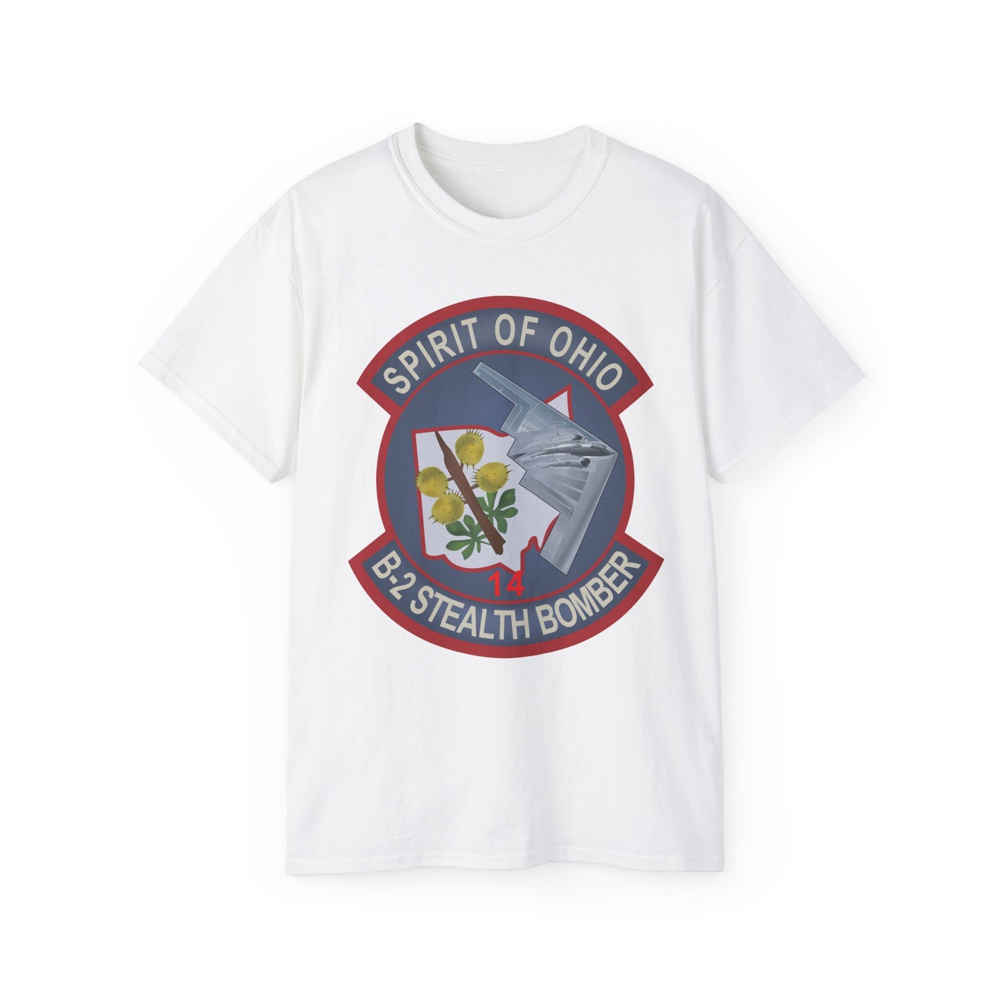 Unisex Ultra Cotton Tee - USAF - B2 - Spirit of Ohio - Stealth Bomber wo txt X 300