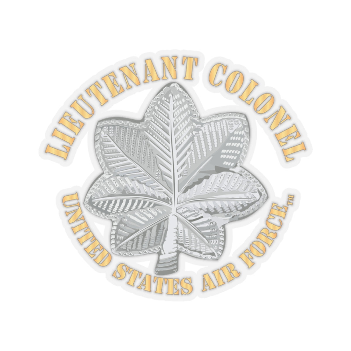 Kiss-Cut Stickers - USAF - Lieutenant Colonel - LTC - TM X 300