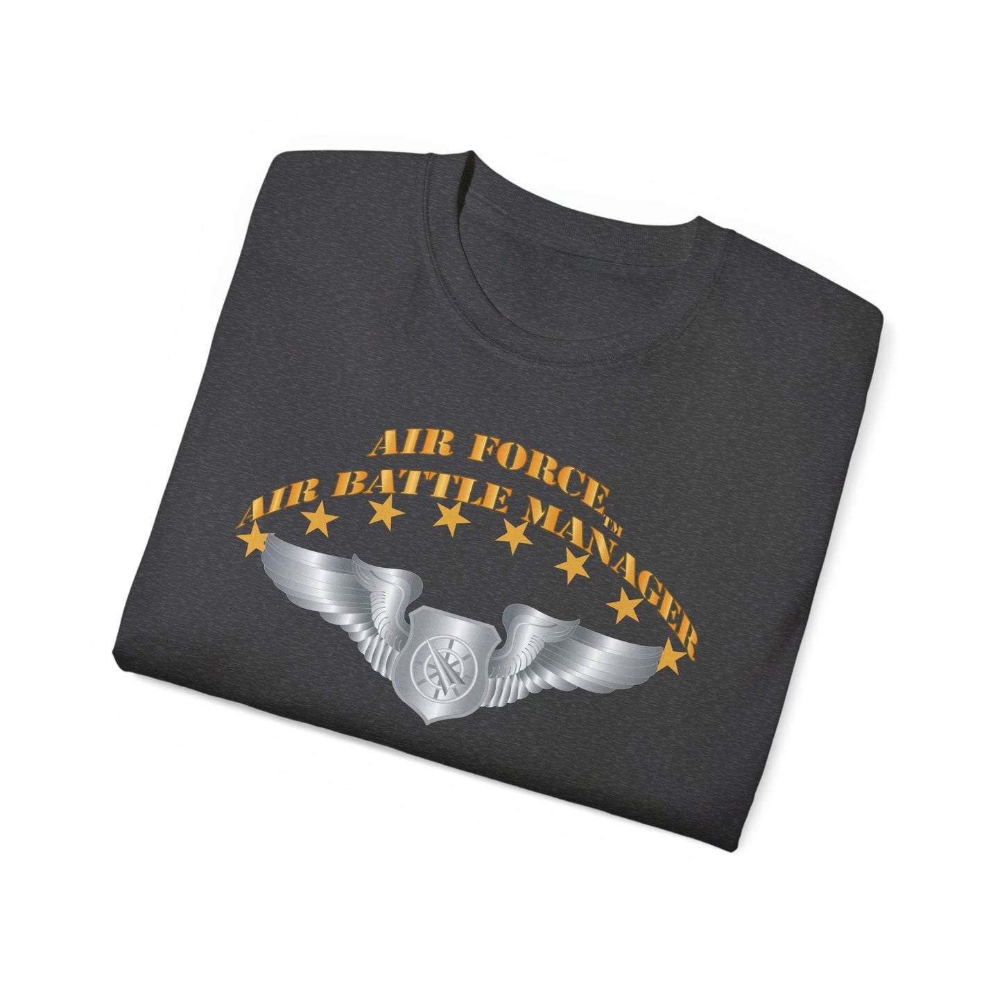 Unisex Ultra Cotton Tee - USAF - Air Battle Manager - Basic Wings X 300