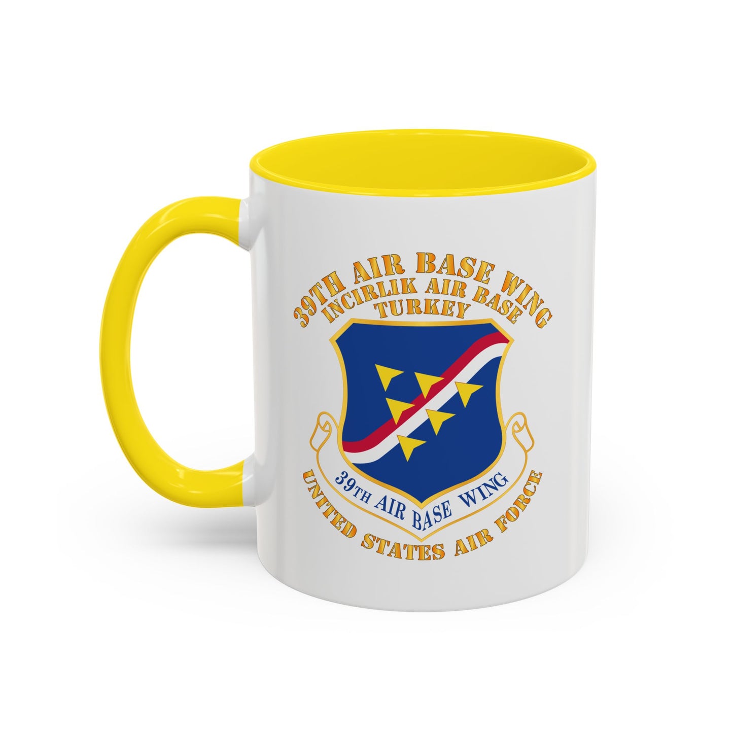 Accent Coffee Mug (11oz & 15oz) - USAF - 39th Airbase Wing - 3rd AF - Incirlik Air Base - Turkey