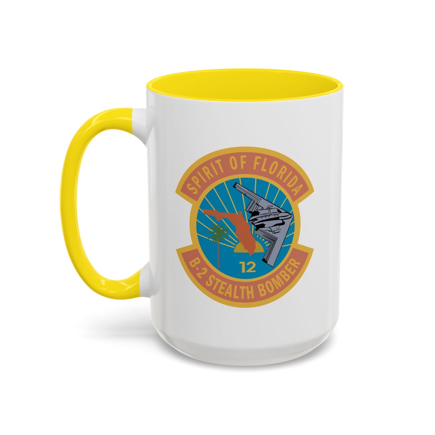 Accent Coffee Mug (11oz & 15oz) - USAF - B2 - Spirit of Florida - Stealth Bomber wo txt X 300