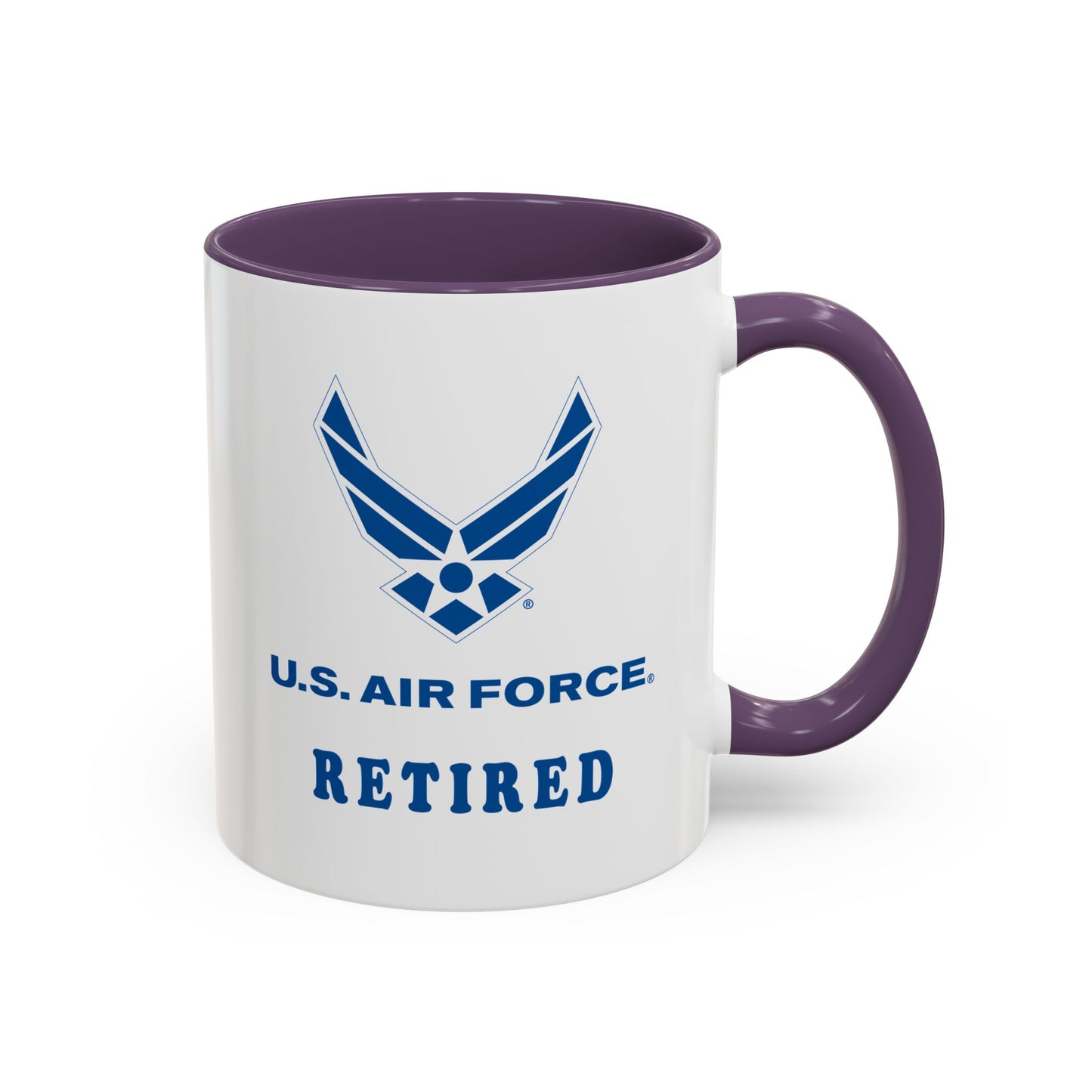 Accent Coffee Mug (11oz & 15oz) - USAF - Air Force - Retired X 300