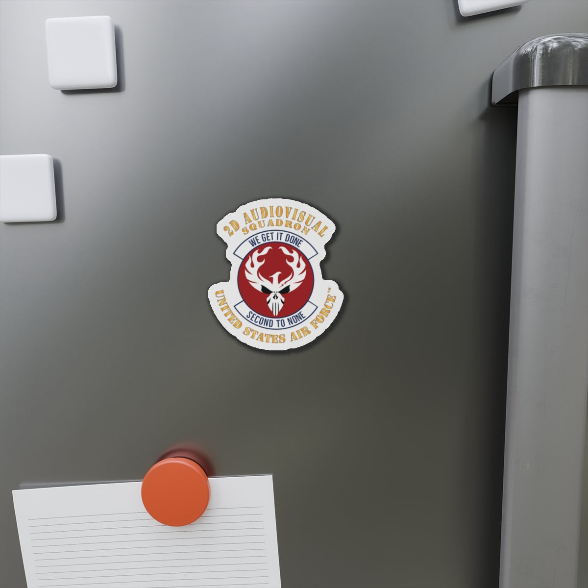 Die-Cut Magnet - USAF - 2d Audiovisual Squadron X 300