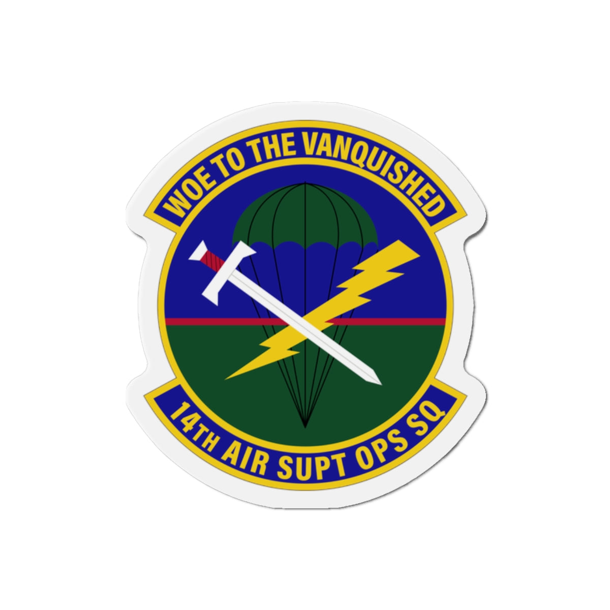 Die-Cut Magnet - USAF - 14th Air Support Operations Squadron wo txt