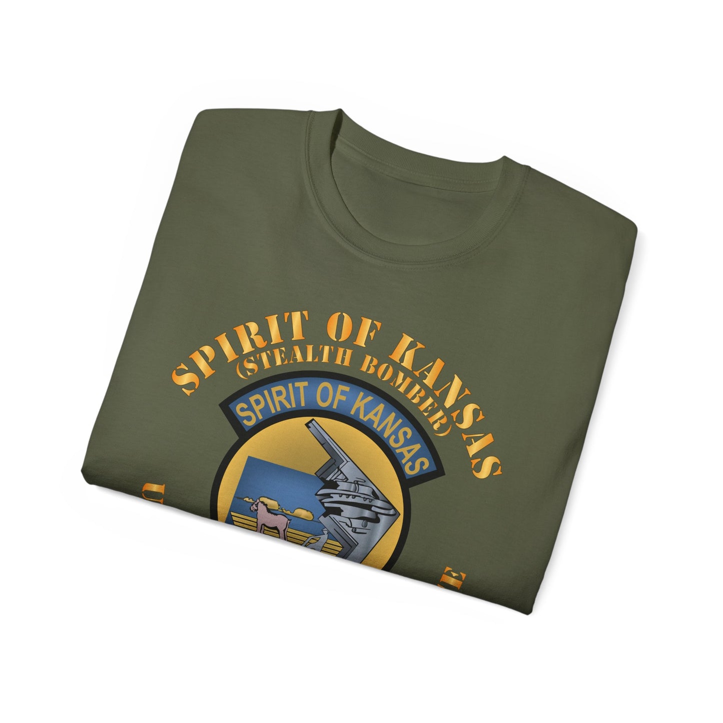Unisex Ultra Cotton Tee -USAF - B2 - Spirit of Kansas - Stealth Bomber X 300