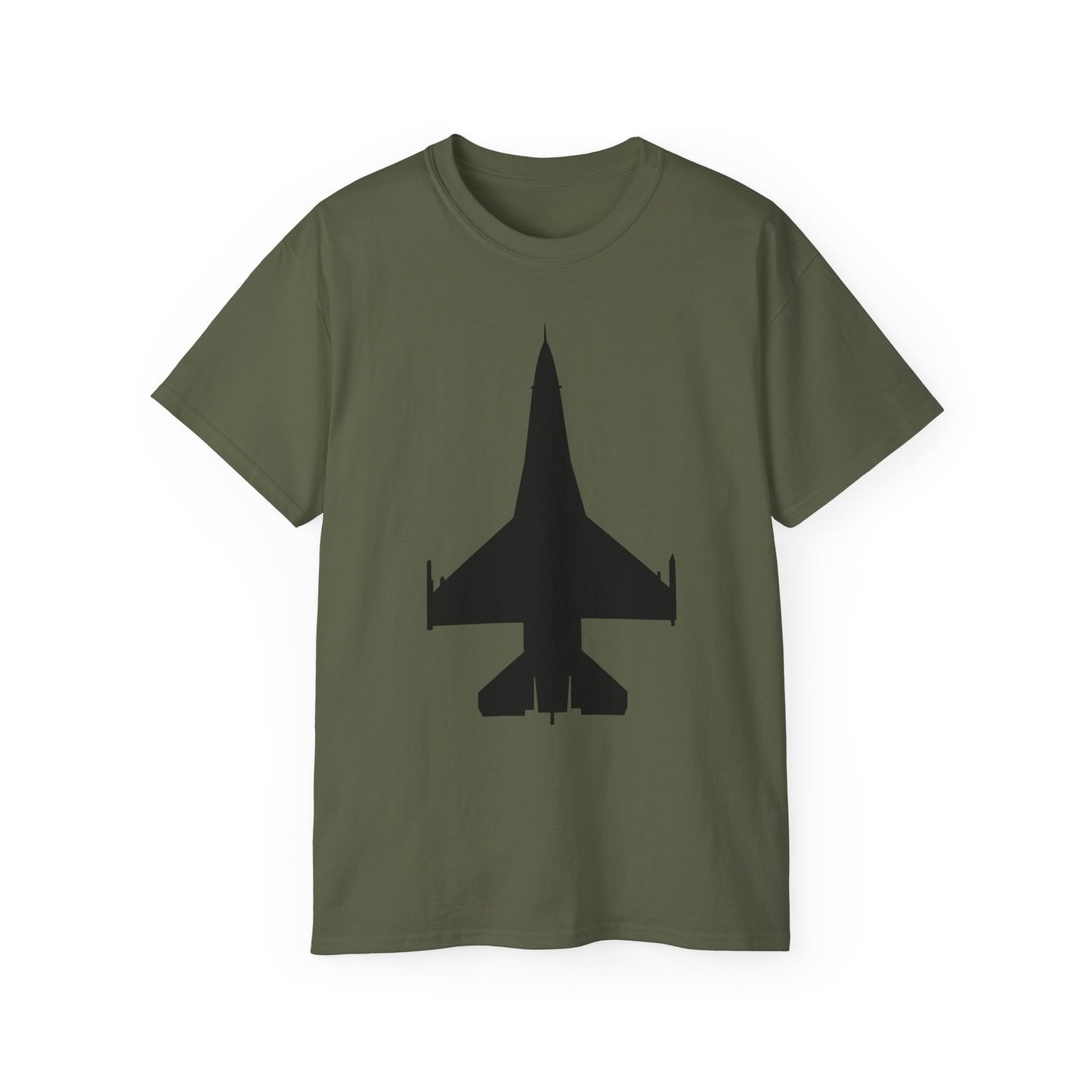 Unisex Ultra Cotton Tee - Aircraft - F-16 -Top - Black wo Txt X 300