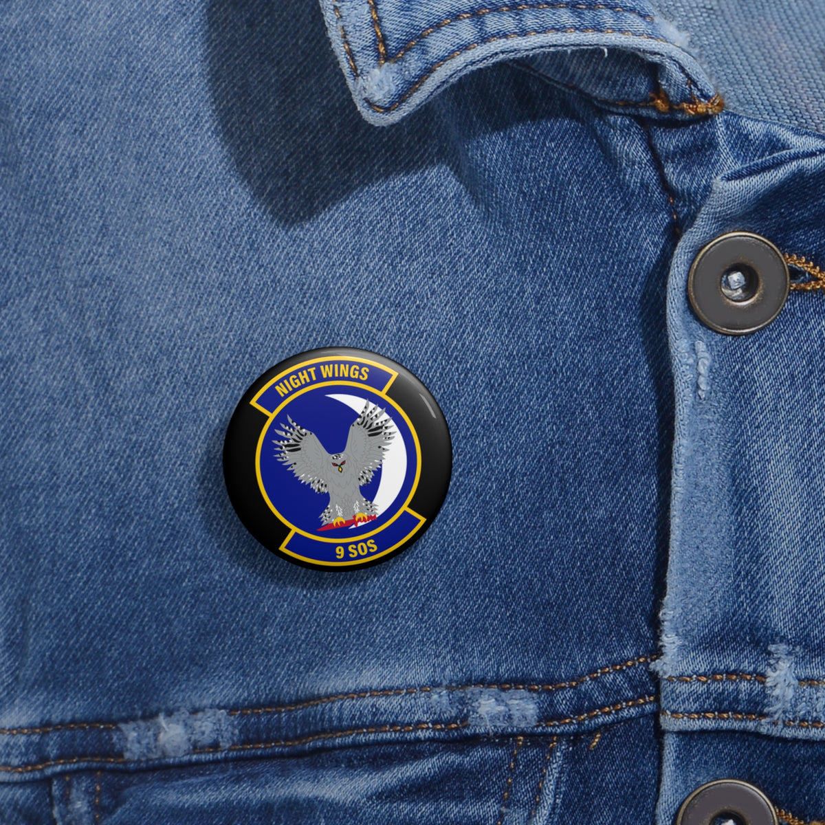 Custom Pin Button - USAF - 9th Special Operations Squadron wo txt X 300