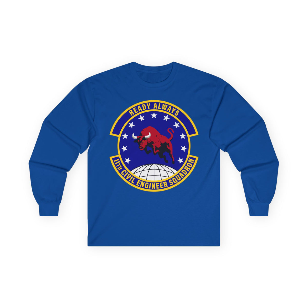 Unisex Ultra Cotton Long Sleeve Tee - USAF - 11th Civil Engineer Squadron wo txt