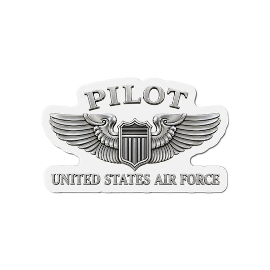 Die-Cut Magnet - USAF - Basic Pilot Badge - United States Air Force - 3D - Enhanced