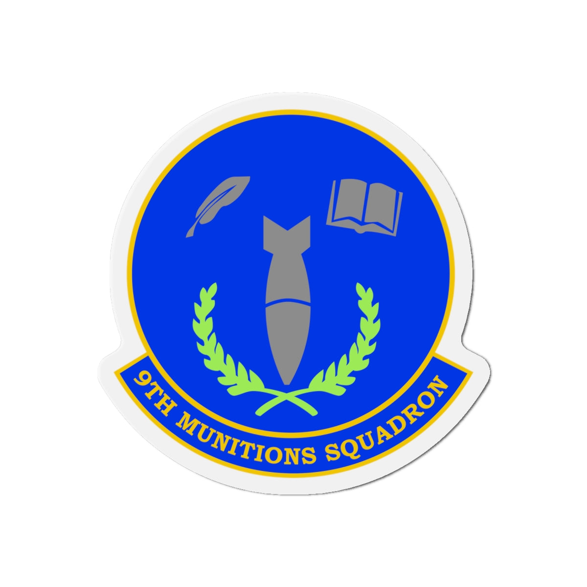 Die-Cut Magnet - USAF - 9th Munitions Squadron wo txt X 300