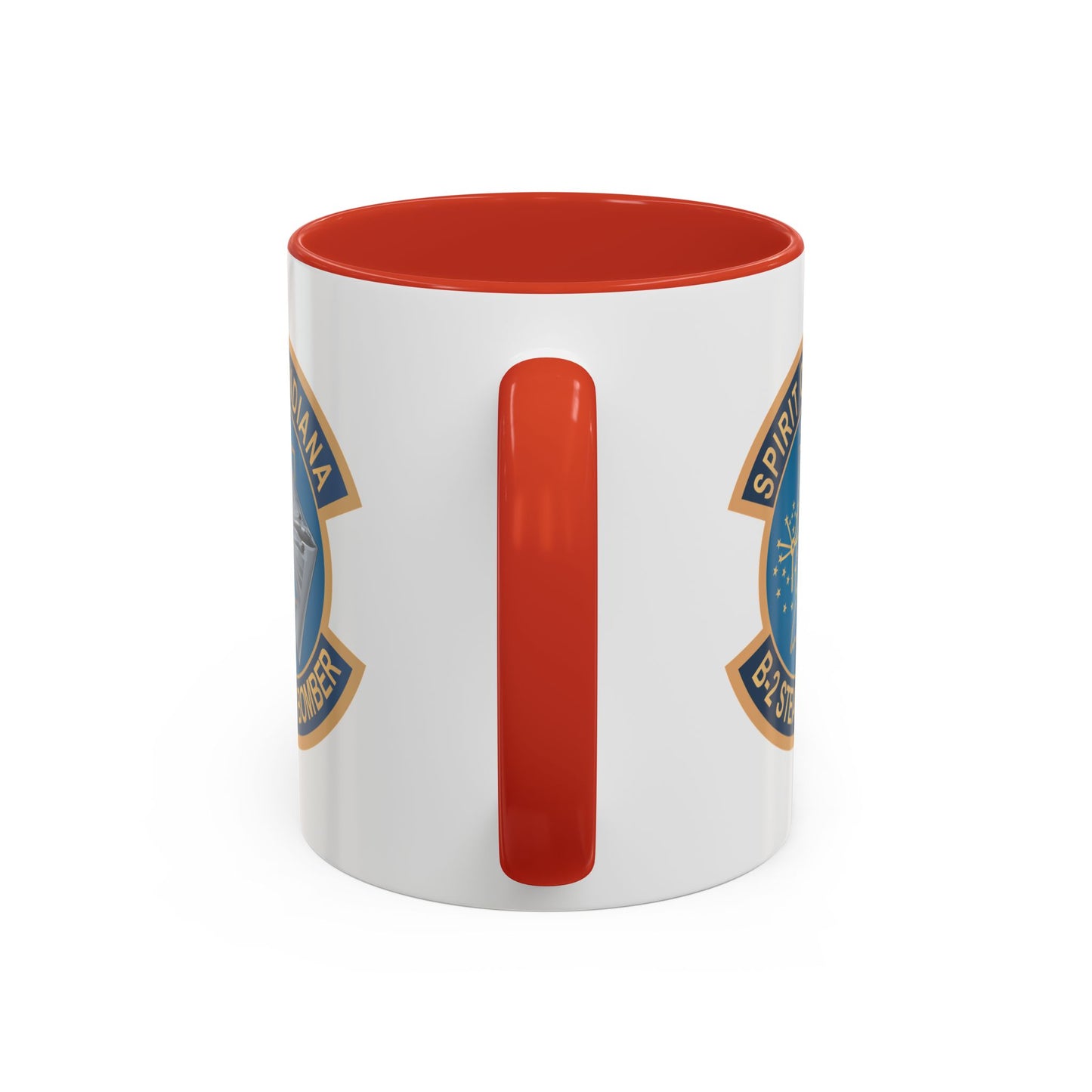 Accent Coffee Mug (11oz & 15oz) - USAF - B2 - Spirit of Indiana - Stealth Bomber wo txt X 300