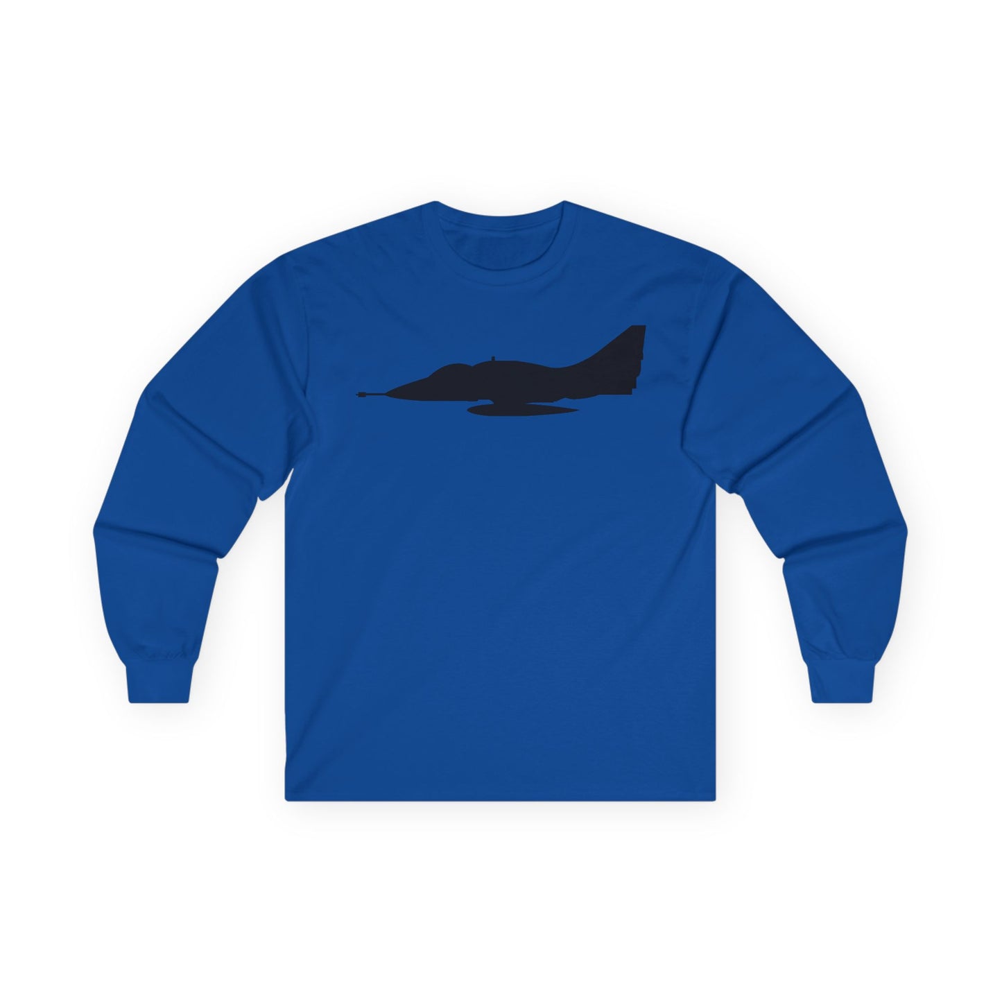 Unisex Ultra Cotton Long Sleeve Tee - Aircraft - A-4 SkyHawk - Silhouette X 300