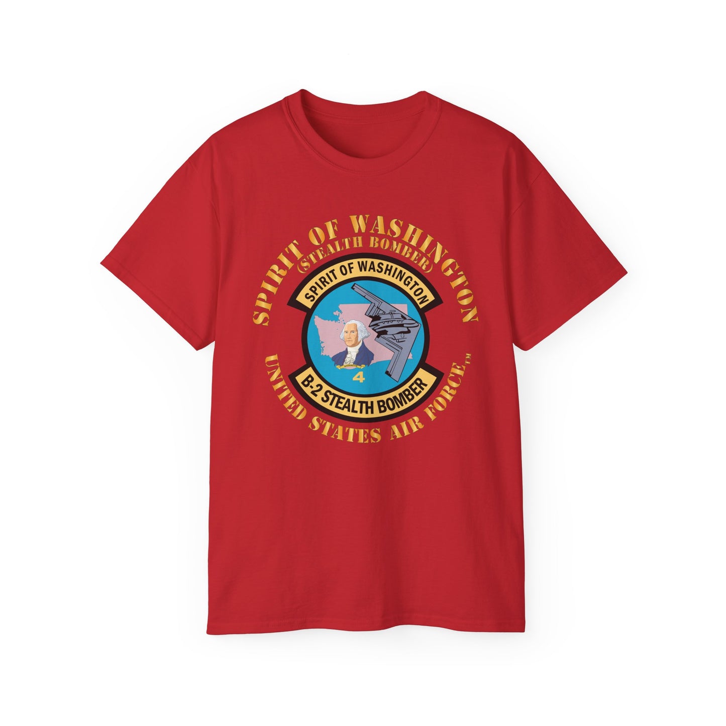 Unisex Ultra Cotton Tee - USAF - B2 - Spirit of Washington - Stealth Bomber X 300