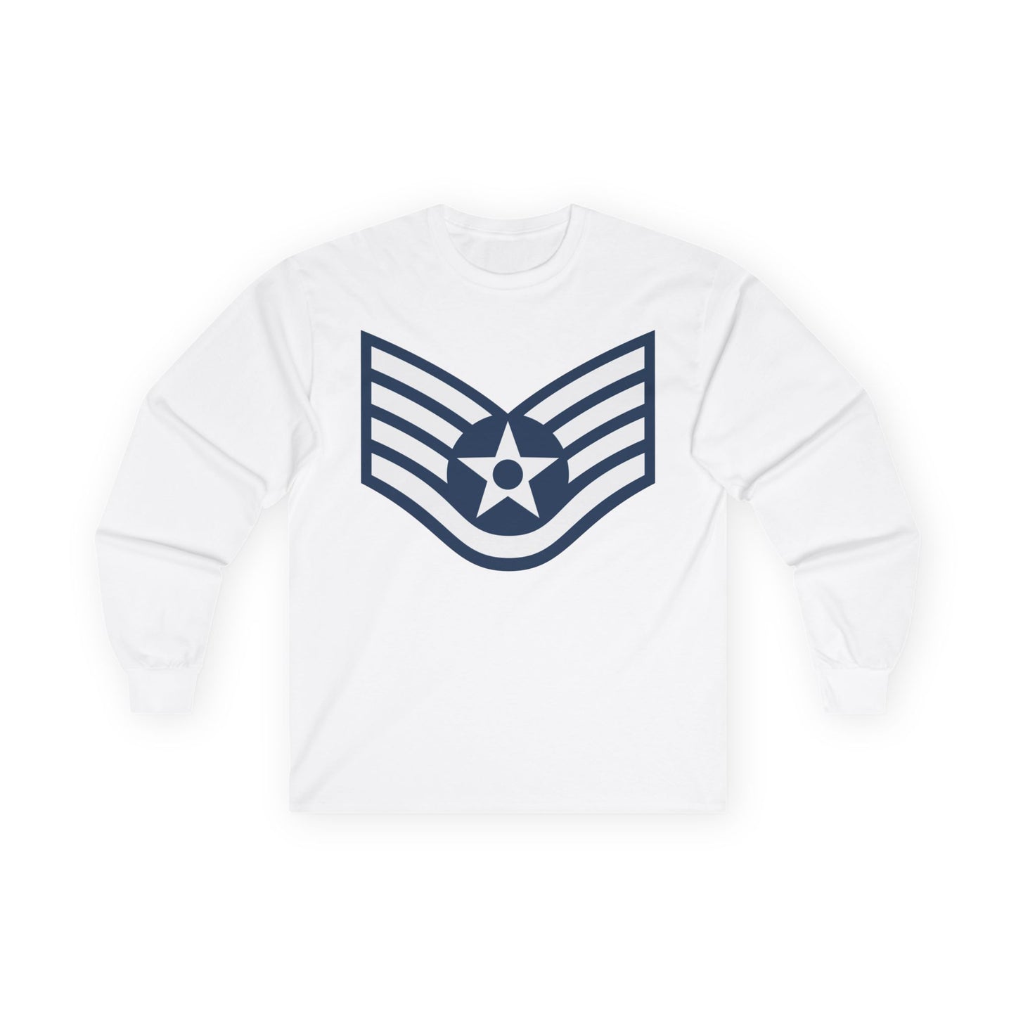Unisex Ultra Cotton Long Sleeve Tee - USAF - Staff Sergeant (E5) - 2020