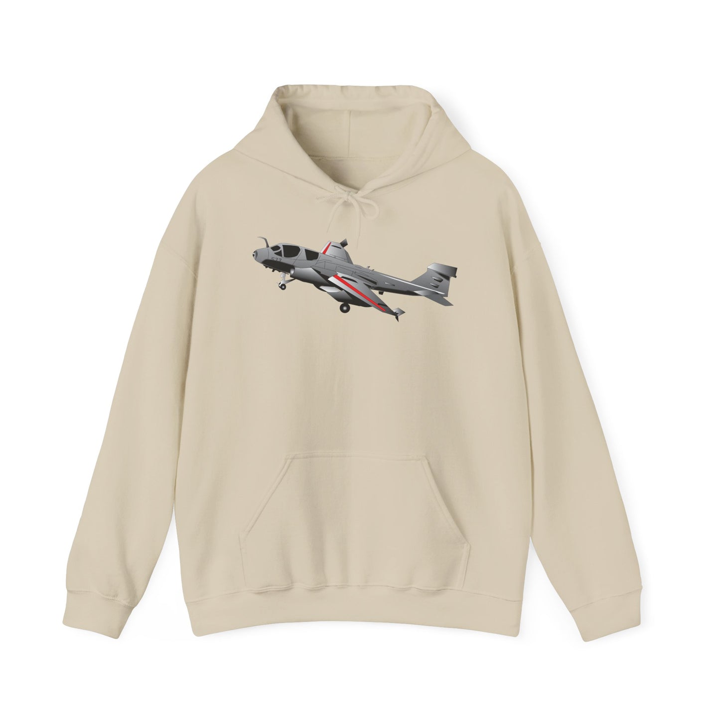 Unisex Heavy Blend Hooded Sweatshirt - Aircraft - Navy - A-6A Intruder X 300