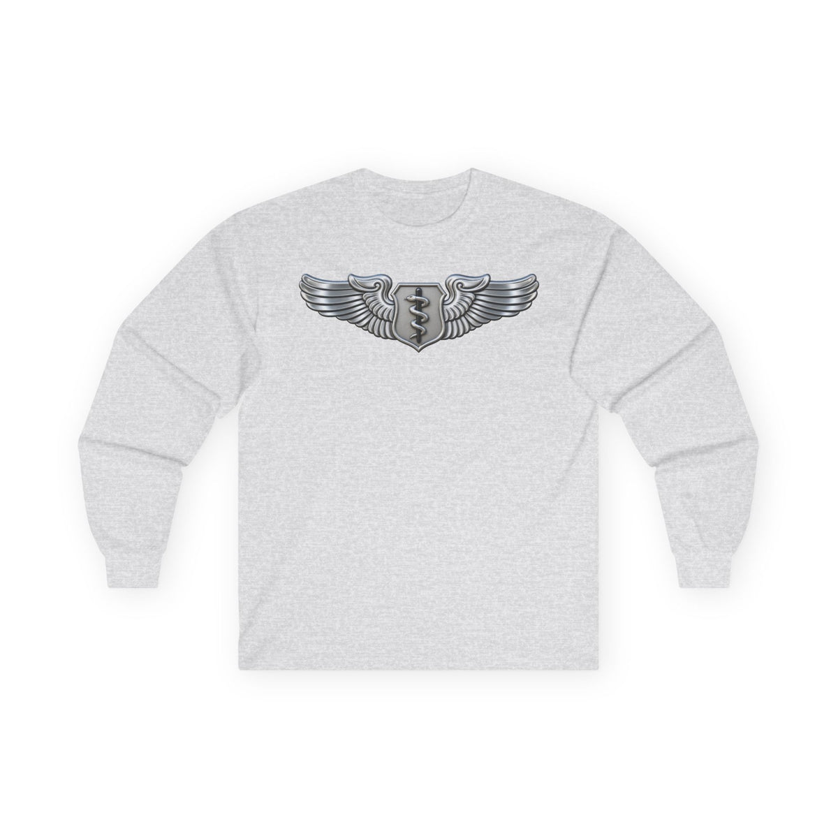 Unisex Ultra Cotton Long Sleeve Tee - USAF - Flight Surgeon Badge wo txt - 3D - Enhanced