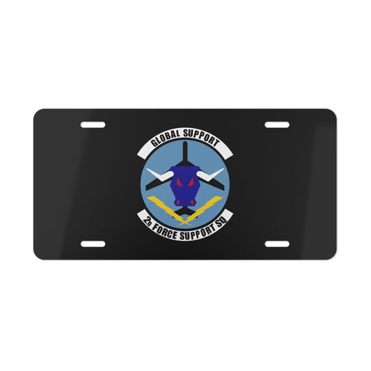 License Plate - USAF - 2d  Force Support Squadron wo txt