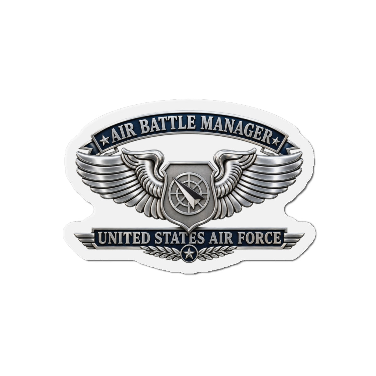 Die-Cut Magnet - USAF - Air Battle Manager Badge - United States Air Force- 3D - Enhanced