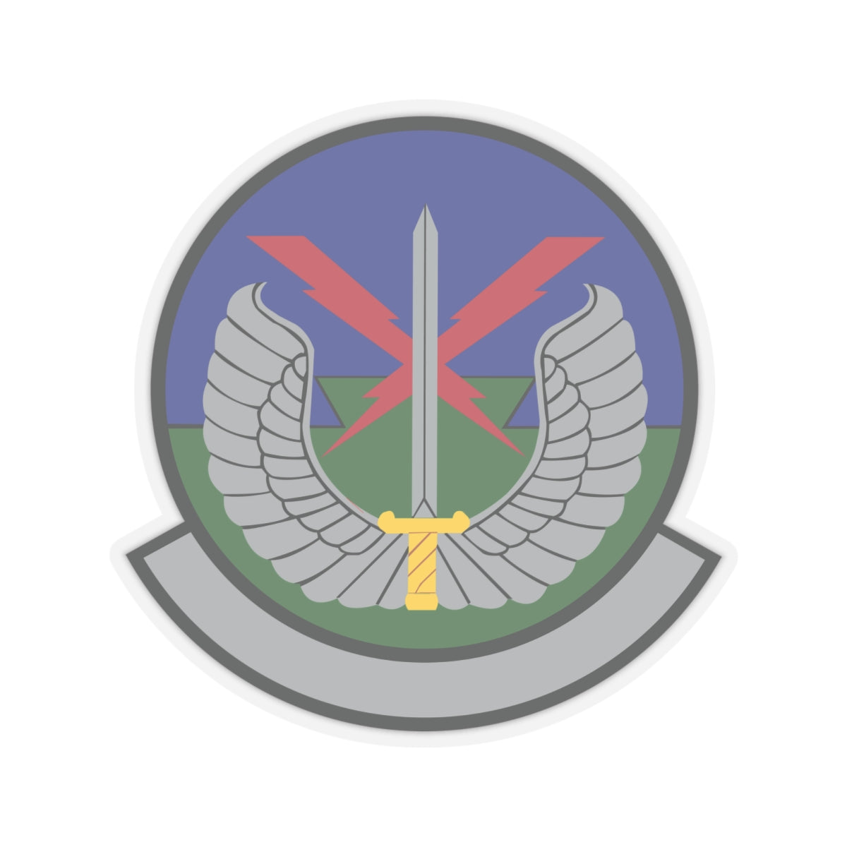 Kiss-Cut Stickers - USAF - 5th Air Support Operations Sq wo txt X 300