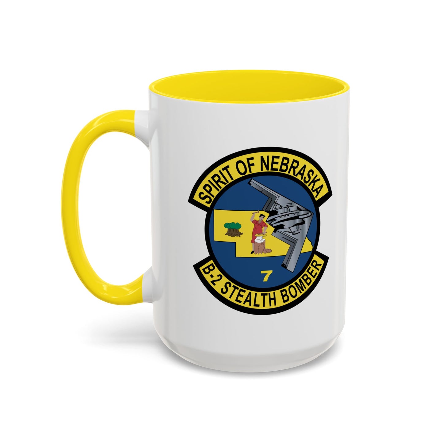 Accent Coffee Mug (11oz & 15oz) - USAF - B2 - Spirit of Nebraska - Stealth Bomber wo txt X 300