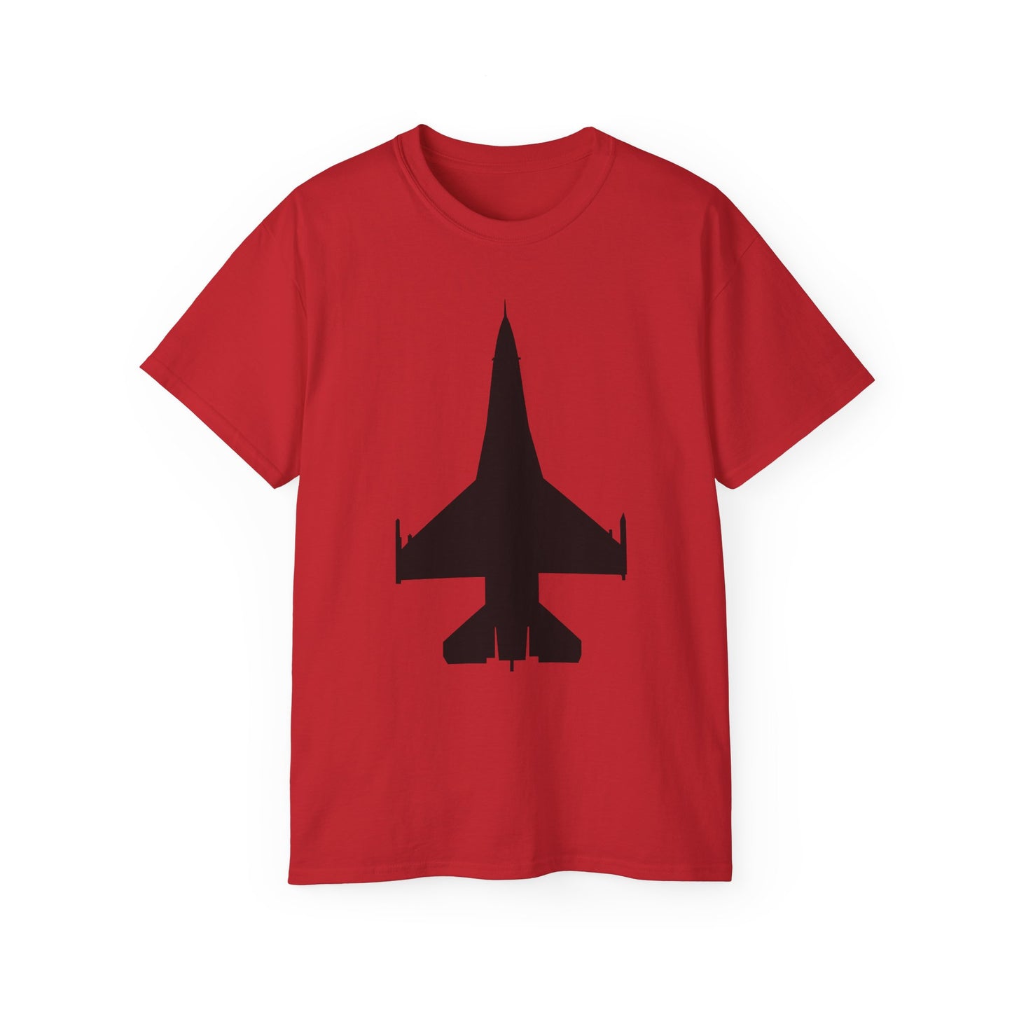Unisex Ultra Cotton Tee - Aircraft - F-16 -Top - Black wo Txt X 300