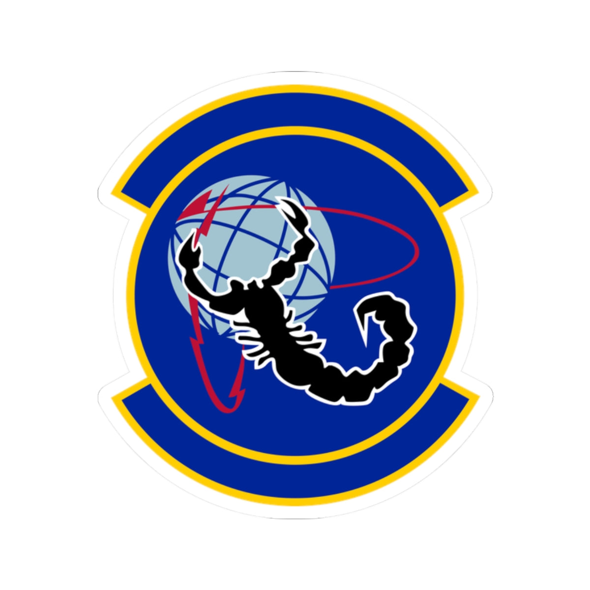 Kiss-Cut Stickers - USAF - 4th Space Warning Sq wo txt X 300