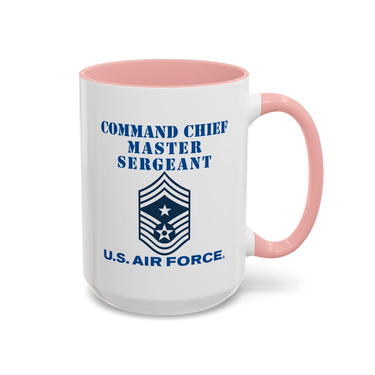 Accent Coffee Mug (11oz & 15oz) - USAF - Command Chief Master Sergeant (E9c) - 2020 - US Air Force w Text X 300