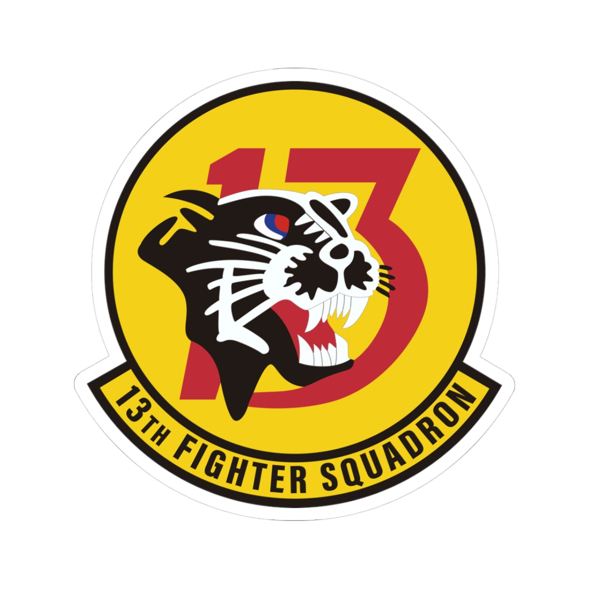 Kiss-Cut Stickers - USAF - 13th Fighter Squadron wo txt