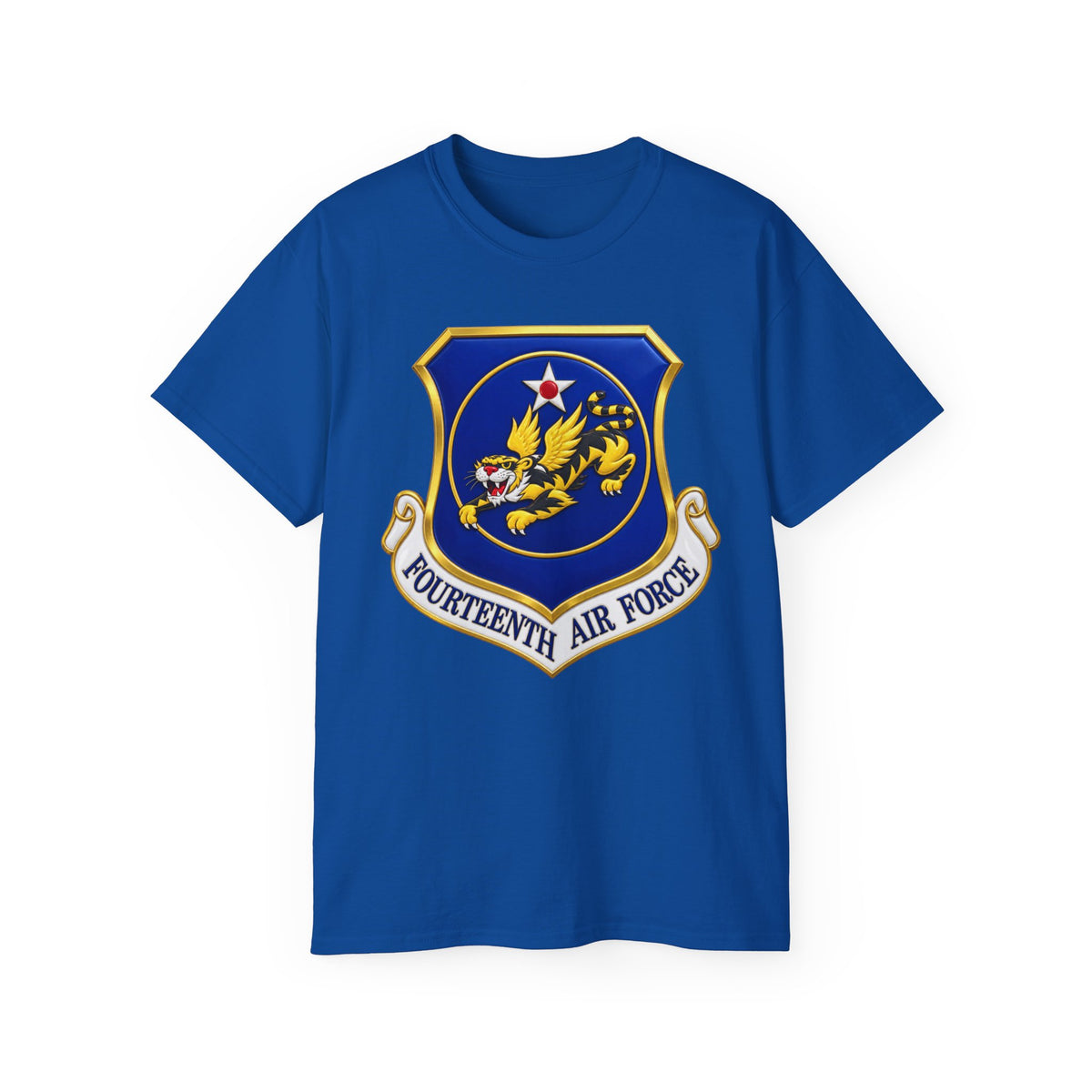 Unisex Ultra Cotton Tee - USAF - 14th Air Force - Flying Tigers wo txt - 3D - Enhanced