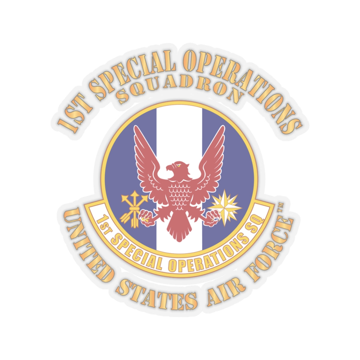Kiss-Cut Stickers - USAF - 1st Special Operations Squadron X 300