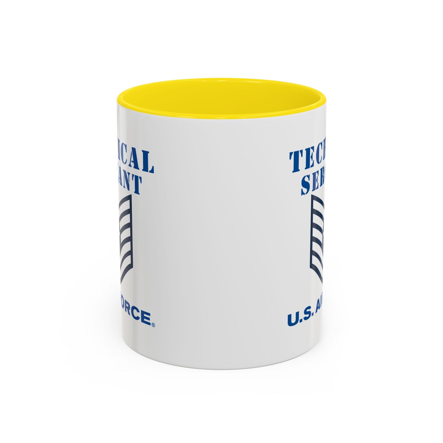Accent Coffee Mug (11oz & 15oz) - USAF - Technical Sergeant (E6) - 2020 - US Air Force w Text X 300