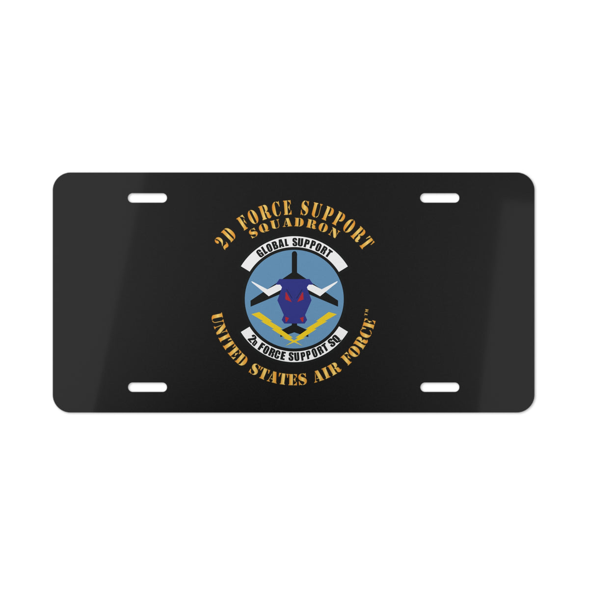 License Plate - USAF - 2d Force Support Squadron