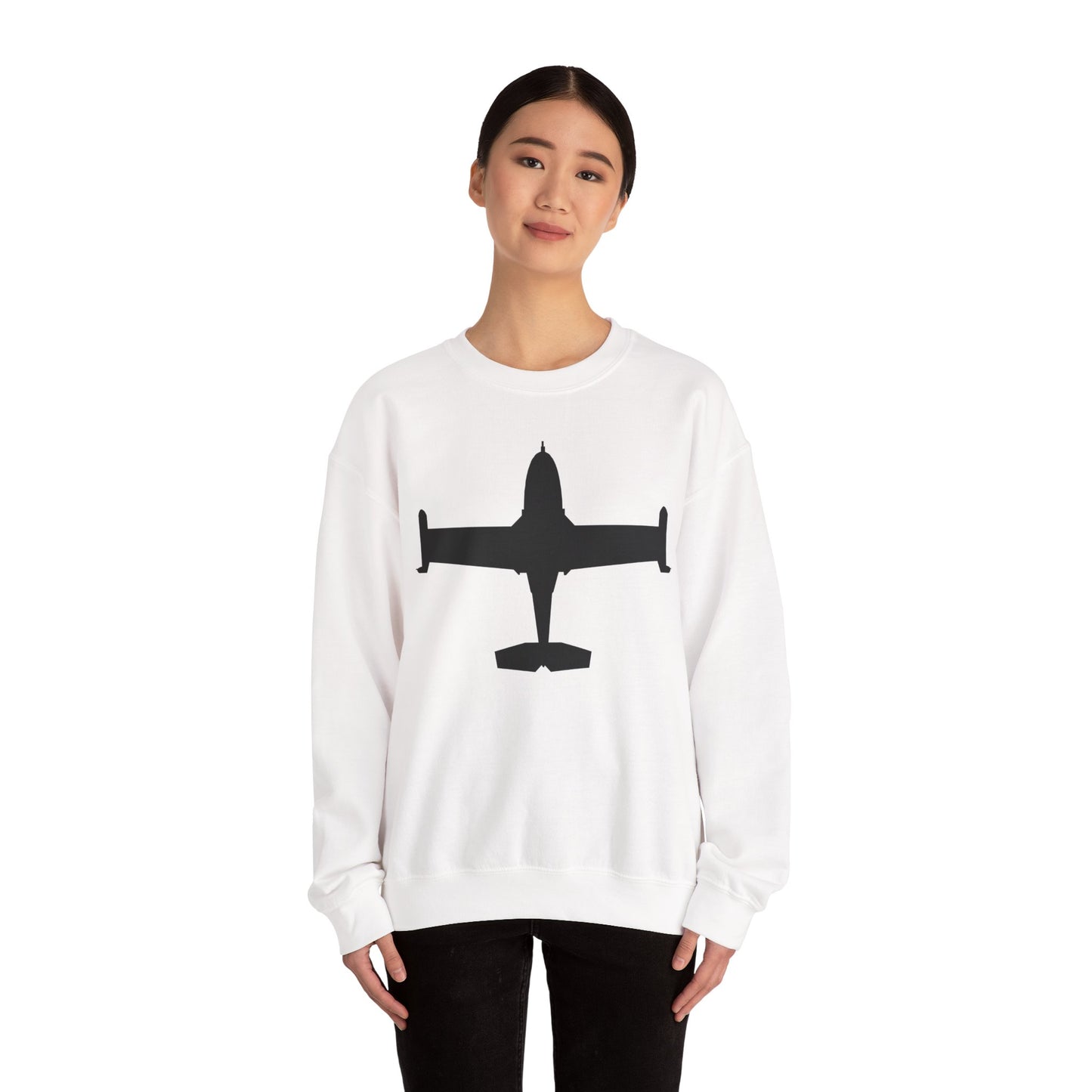 Crewneck Sweatshirt - Aircraft - A-37-Trainer - Top - Silhouette X 300