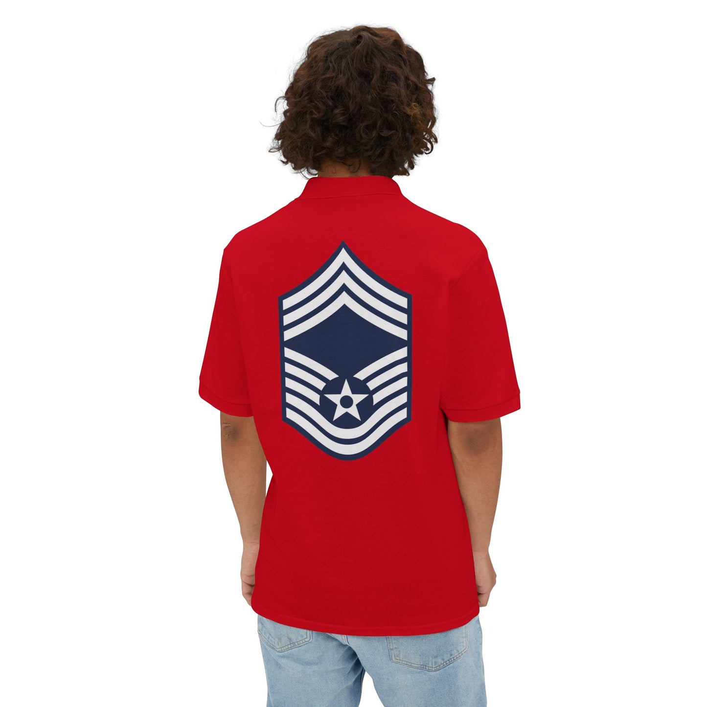 Men's Piqué Polo - USAF - Chief Master Sergeant (E9a) - 2020
