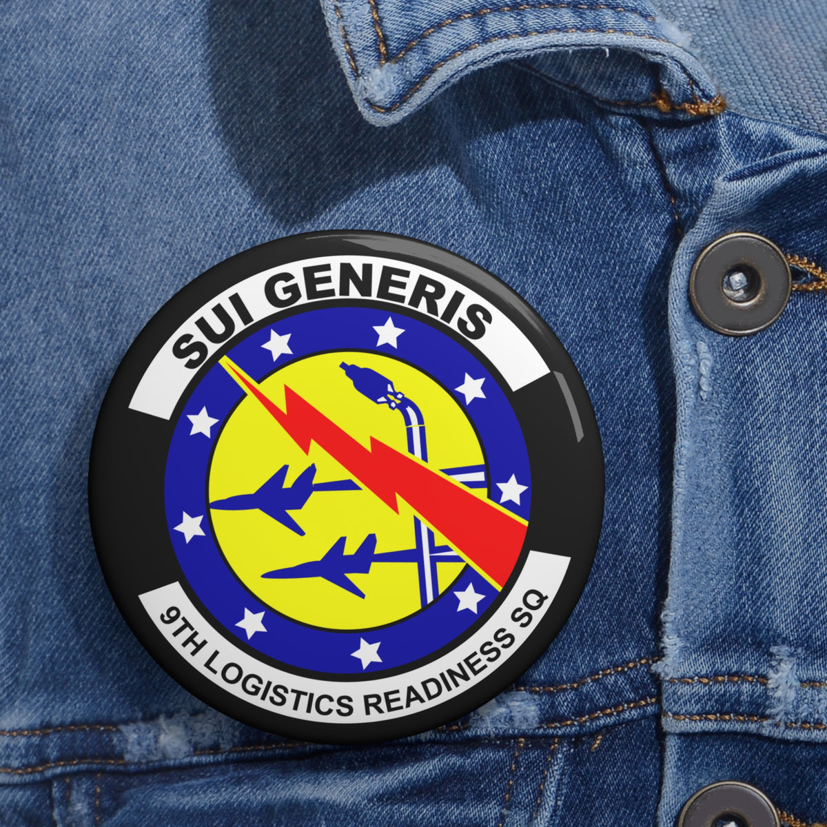 Custom Pin Button - USAF - 9th Logistics Readiness Squadron wo txt X 300