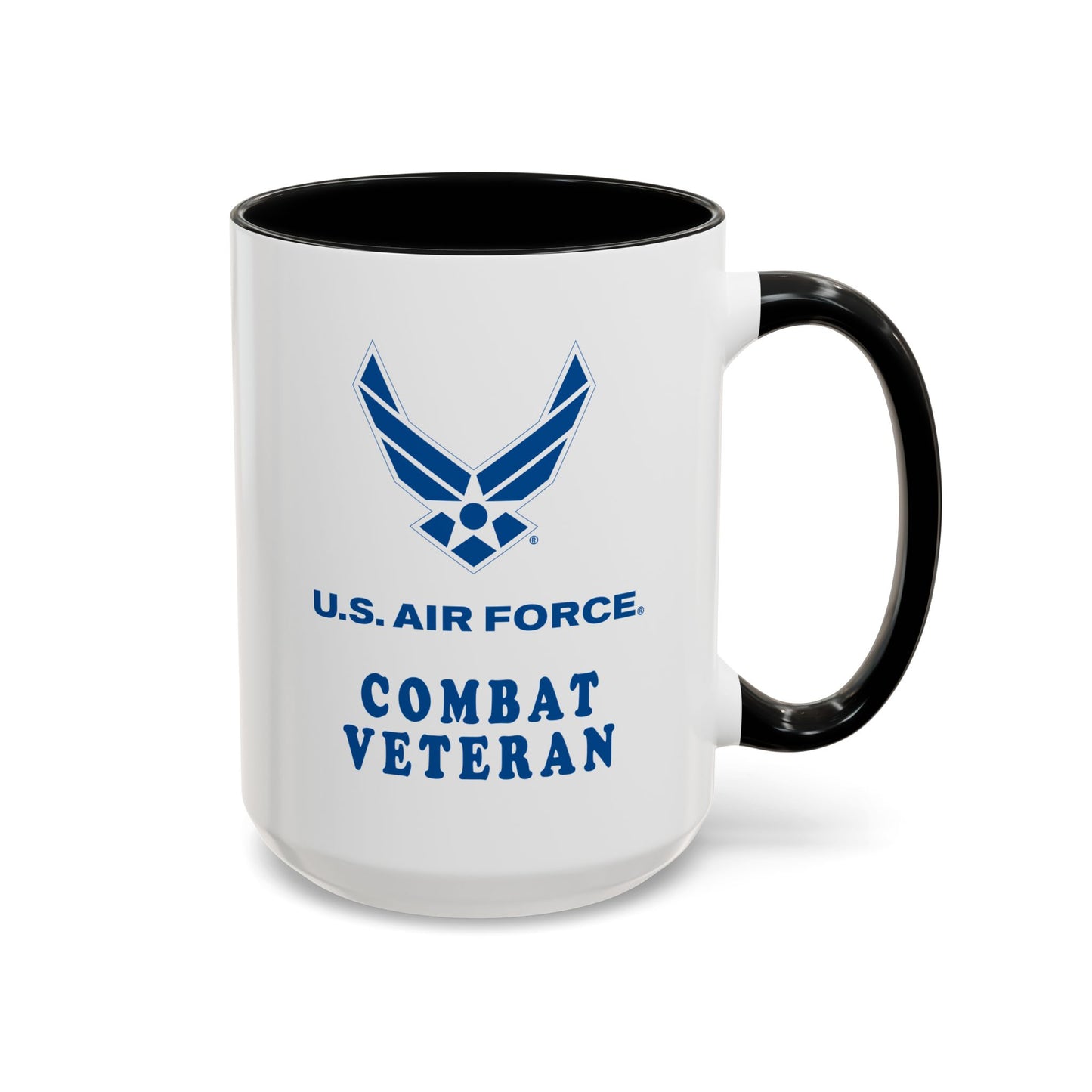 Accent Coffee Mug (11oz & 15oz) - USAF - Air Force - Combat Veteran X 300