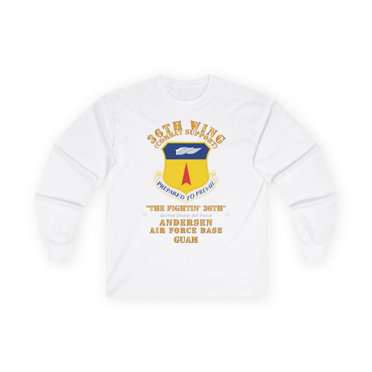 Unisex Ultra Cotton Long Sleeve Tee - USAF - 36th Wing - Anderson AFB - Guam