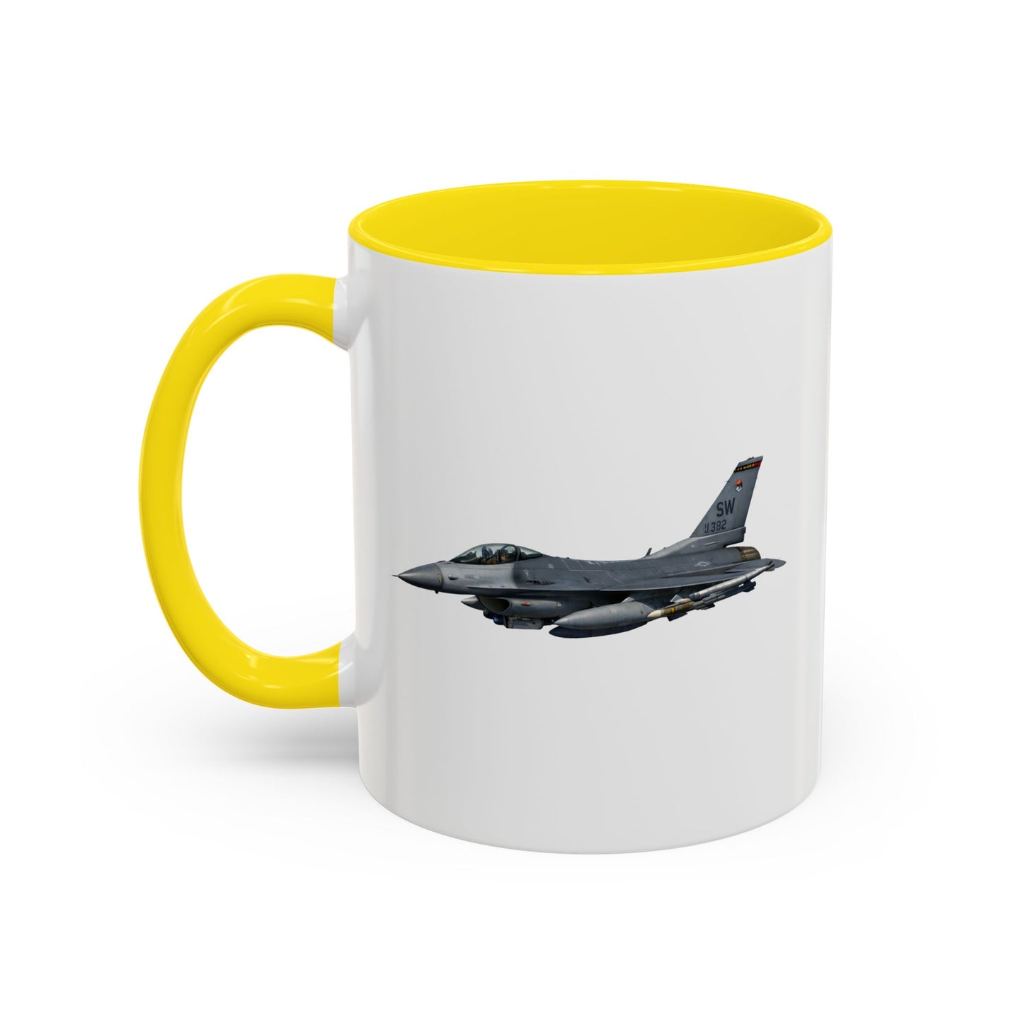 Accent Coffee Mug (11oz & 15oz) - USAF - F-16 Fighting Falcon wo txt X 300