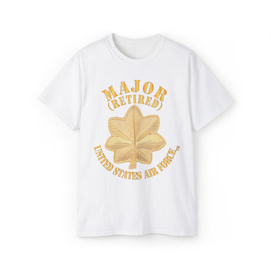 Unisex Ultra Cotton Tee - USAF - Major - Retired X 300