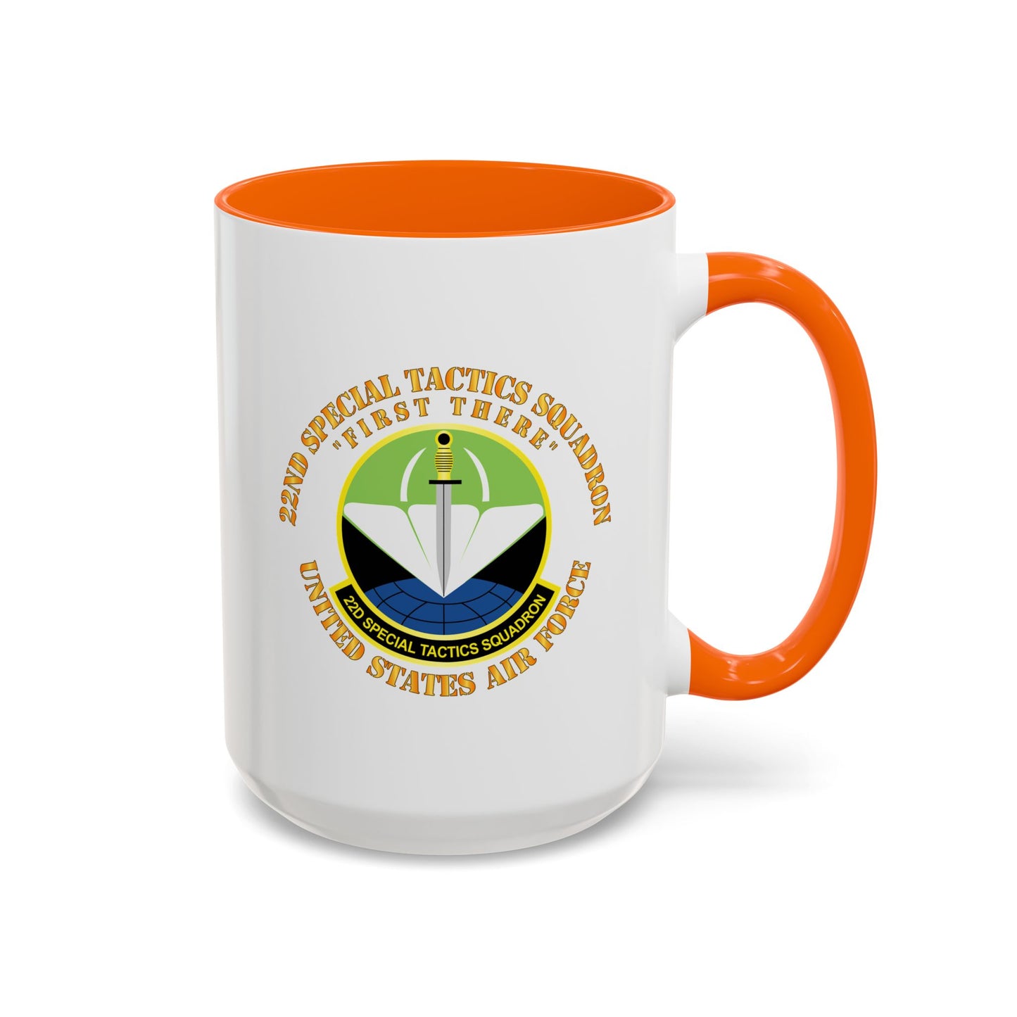 Accent Coffee Mug (11oz & 15oz) - USAF - 22nd Special Tactics Squadron - First There X 300