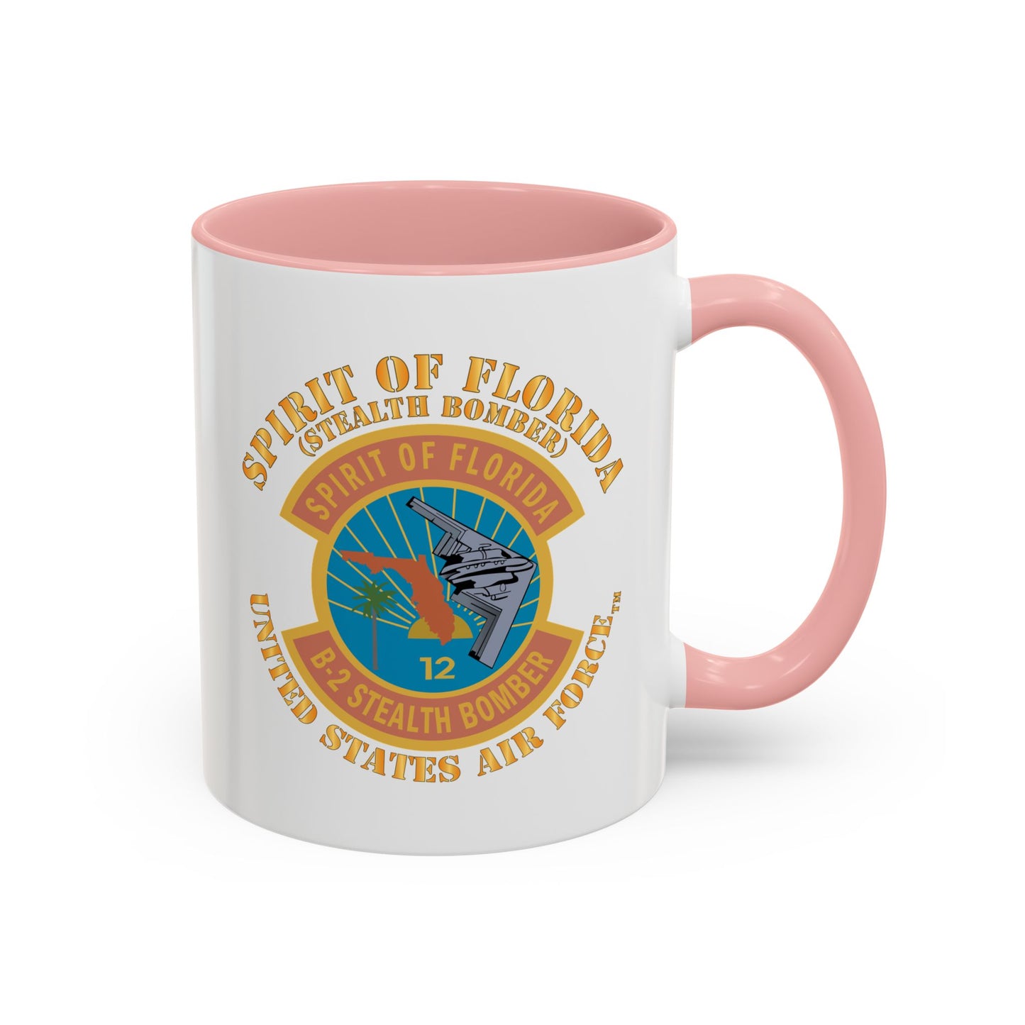 Accent Coffee Mug (11oz & 15oz) - USAF - B2 - Spirit of Florida - Stealth Bomber X 300