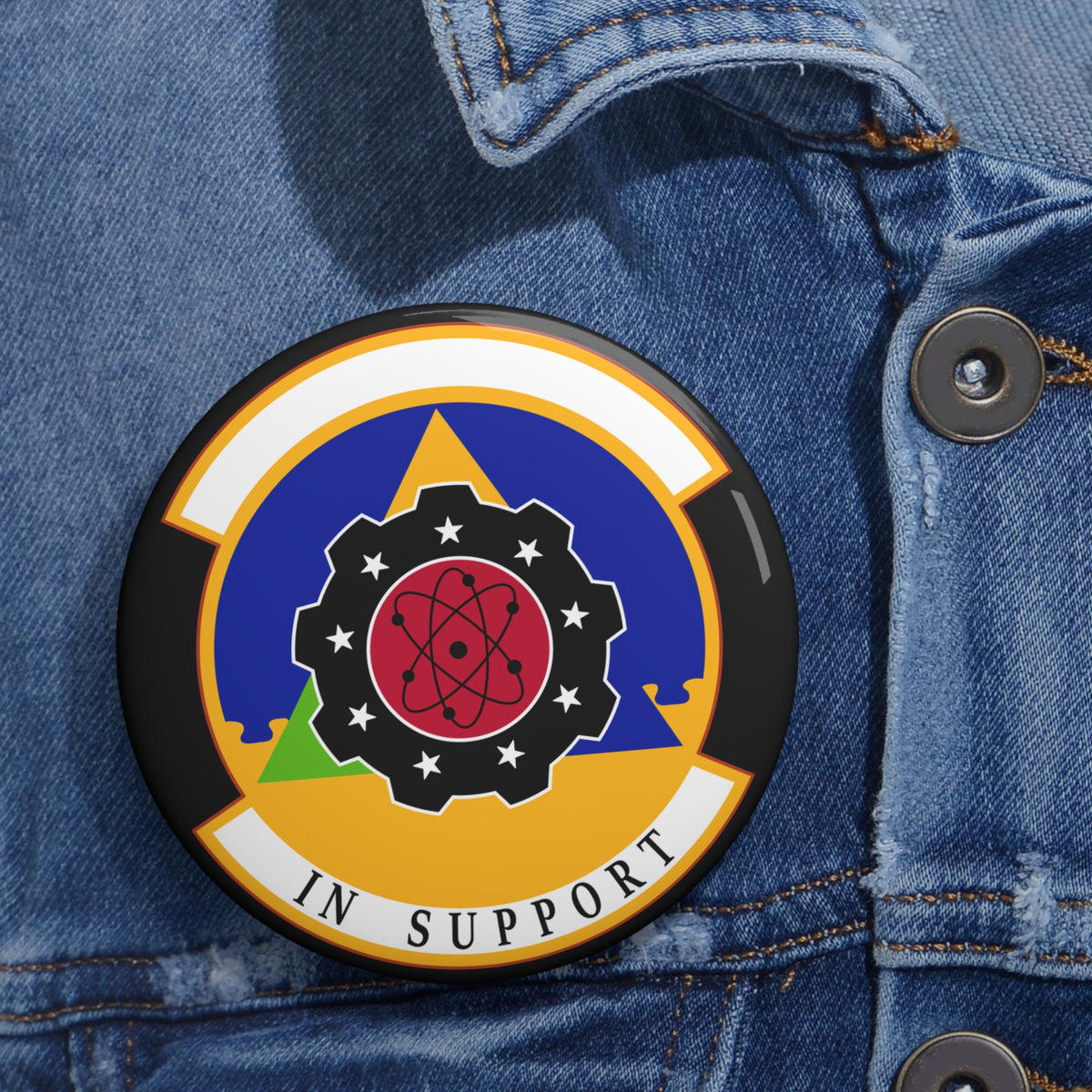 Custom Pin Button - USAF - 4th Component Maintenance Sq wo txt X 300