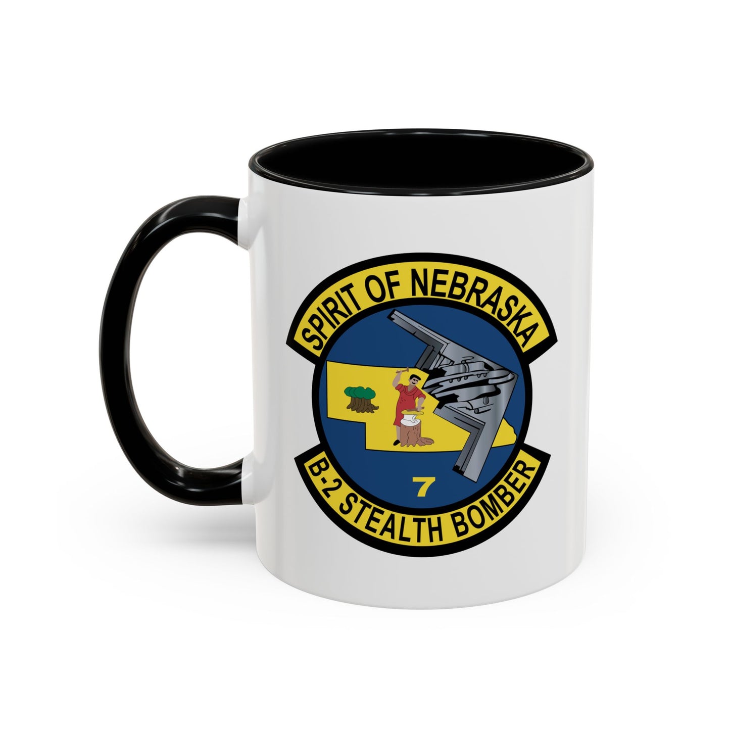Accent Coffee Mug (11oz & 15oz) - USAF - B2 - Spirit of Nebraska - Stealth Bomber wo txt X 300