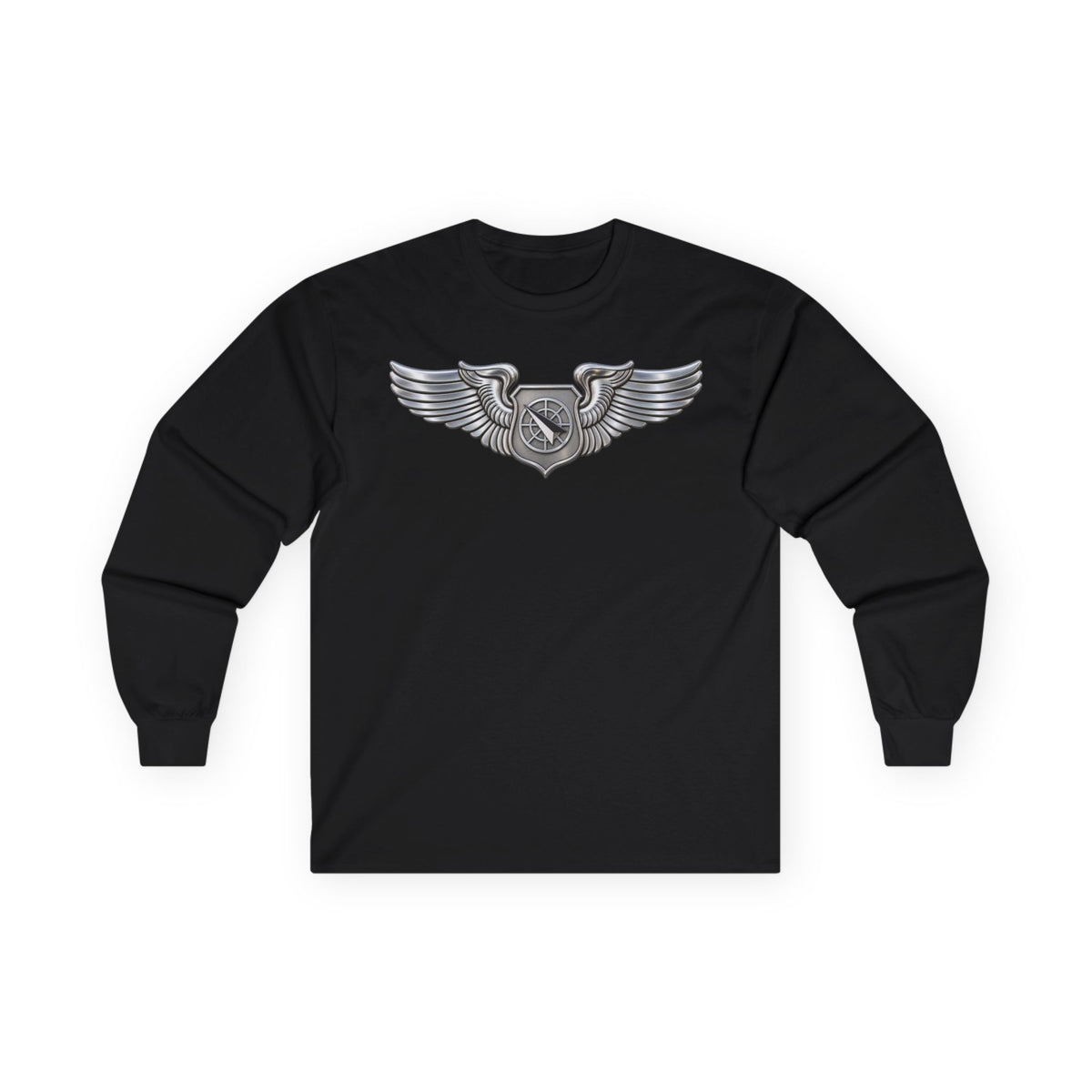 Unisex Ultra Cotton Long Sleeve Tee - USAF - Air Battle Manager Badge wo txt - 3D - Enhanced