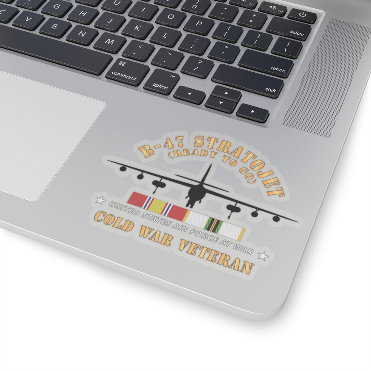 Kiss-Cut Stickers - USAF - B-47 Stratojet - Ready to Go - Silhouette - Cold War Veteran X 300