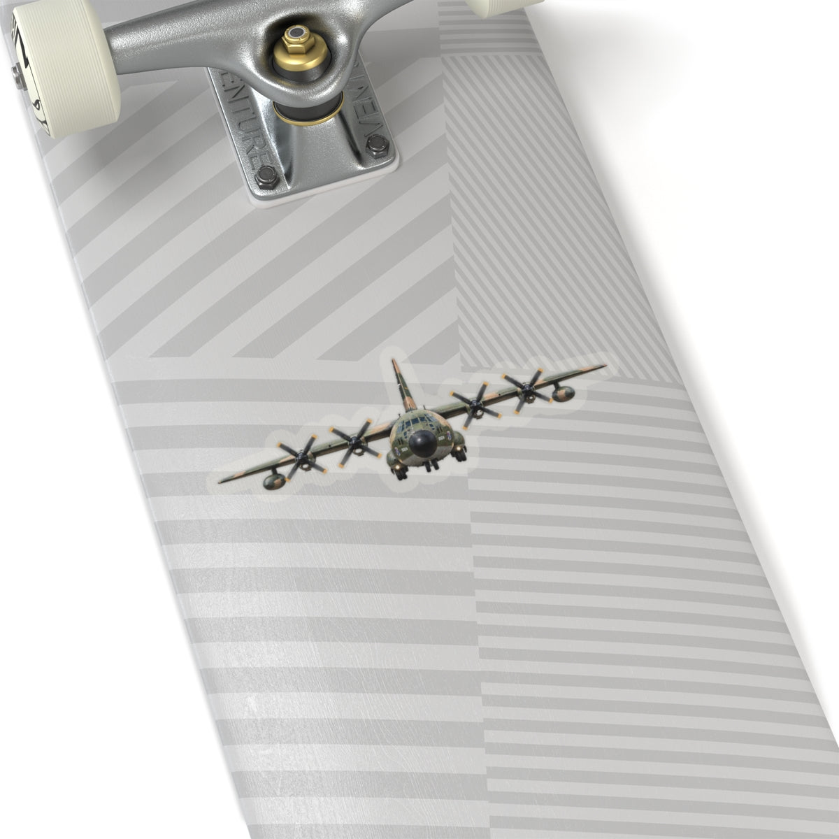 Kiss-Cut Stickers - C-130  Aircraft - Camo - FRONT