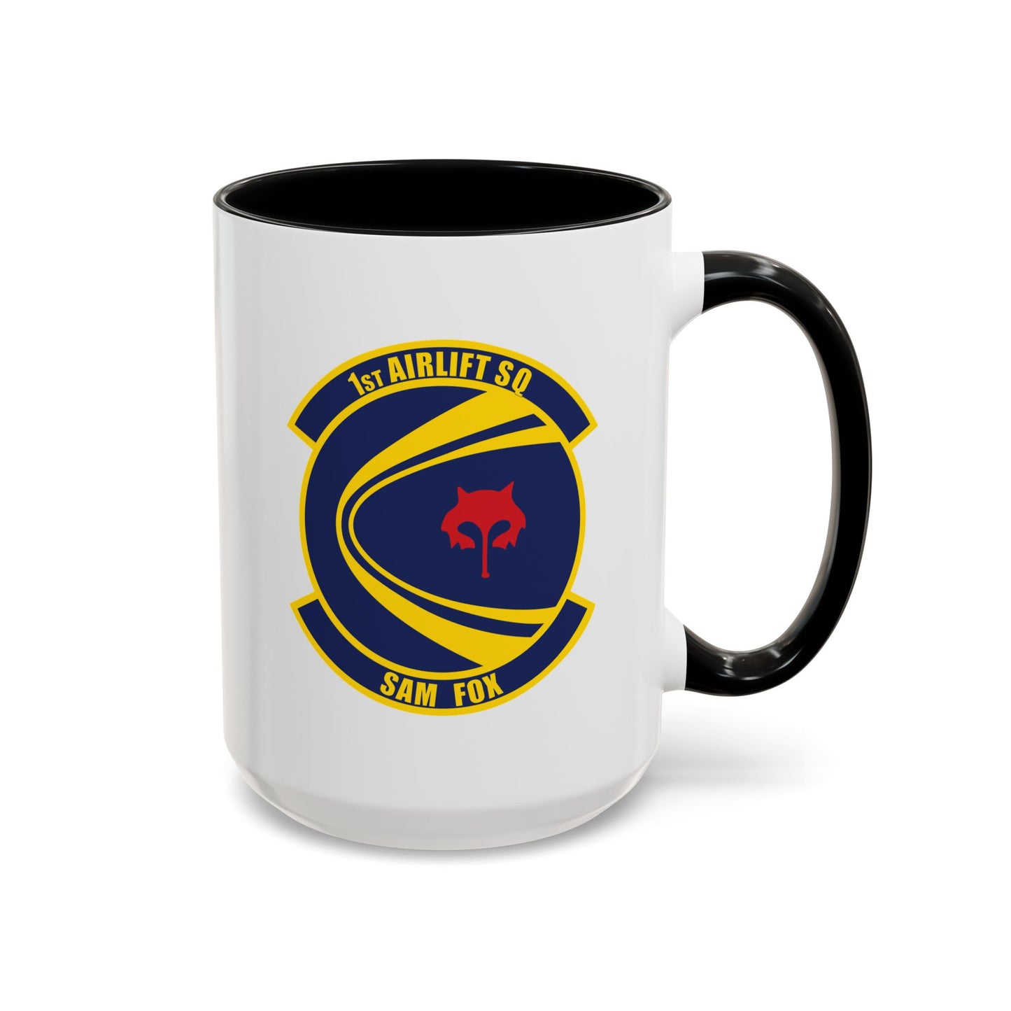 Accent Coffee Mug (11oz & 15oz) - USAF - 1st Airlift Squadron wo txt X 300